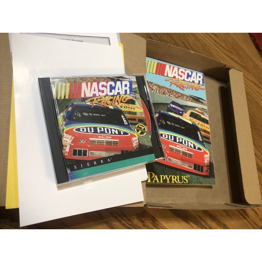 Vintage Papyrus Nascar Racing PC CD ROM MS-DOS 1994 Video Computer Game - Picture 6 of 6